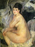 Nude seated on a sofa 1876
